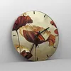 Wanduhr - Rund - Glasuhr - Mohn Blume Wiese - 30x30cm - Produktbild-Vorschau 4