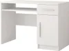 A white desk with a drawer and a cabinet on a white background. Náhled obrázku produktu