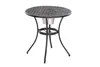 A round outdoor table with a metal lattice top and a central cooler or ice bucket holder. Náhled obrázku produktu