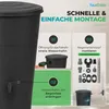 YourCasa Regentonne 200 Liter [inkl. Anschlusset & Bohrer] Produktbild-Vorschau 3