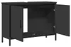 vidaXL Waschbeckenunterschrank Schwarz 80x30x60 cm Produktbild-Vorschau 5