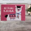 Relaxdays Fußmatte Lama, Kokos, Türvorleger mit Spruch, 60 Produktbild-Vorschau 5