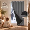 Tenda per porta, 110x203 cm, protezione termica e isolante, Anteprima dell’immagine prodotto 7