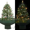 vidaXL Sapin de Noël à neige avec pied de parasol Vert 75 Voir les images du produit 7