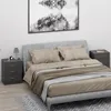 CASARIA® Nočný stolík antracit LED 3 zásuvky vedenie kábla Náhľad obrázku produktu 9