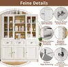 okwish Moderner Vitrine mit Schubladen,Highboard Sideboard Produktbild-Vorschau 3