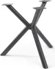 Tischgestell ‘Viserinna’ Stahl 94,5 x 94,5 x 73 cm Schwarz Produktbild-Vorschau 1