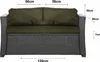 Polštáře na zahradní pohovku- Zelená| Sedák 120x50x7, Náhled obrázku produktu 2