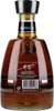The back of a bottle of Arehucas rum. Produktbild-Vorschau