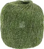 A ball of green yarn with silver threads. Produktbild-Vorschau