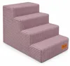 MILLYBO Hundetreppe aus Cord – Haustiertreppe für Hunde & Produktbild-Vorschau 2