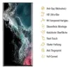 A smartphone screen protector with feature callouts. Produktbild-Vorschau