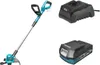 A cordless string trimmer with a battery and charger. Náhľad obrázku produktu