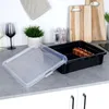 Contenitore per biscotti rettangolare in plastica con Anteprima dell’immagine prodotto 3