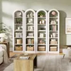Libreria curva Tribesigns alta 190 cm, libreria aperta a 6 Anteprima dell’immagine prodotto 9