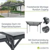 Juskys Carport mit Flachdach 5x3 m - Überdachung aus Produktbild-Vorschau 5
