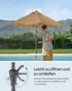 SONGMICS Sonnenschirm Ø210 cm UPF 50+ beidseitig um 30° Produktbild-Vorschau 3