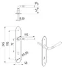 Türdrücker Langschildgarnitur / BB 72mm DEVON Produktbild-Vorschau 6