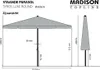 MADISON PAC6P014, Rund, Grau, Polyester, 2550 mm, 9,68 kg Produktbild-Vorschau 4