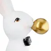 Gilde Figur, Hase, "Magnus", gepunktet, Kunstharz, weiß, VE Produktbild-Vorschau 4