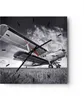 Wanduhr - Quadrat - Glasuhr - Flugzeug An-2 Schwarzweiß - Produktbild-Vorschau 1