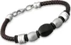 Braunes Lederarmband mit Schmuckelementen 19cm LB0028 Produktbild-Vorschau 1