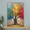 MuchoWow® - Leinwandbilder - Baum - Bunt - Grau - Modern, Produktbild-Vorschau 4