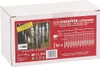The image shows the retail packaging of LED icicle Christmas lights. Produktbild-Vorschau