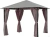 4 Seitenteile für Pavillon Nizza 3x3m Seitenwand Taupe / Produktbild-Vorschau 5