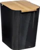 Mülleimer mit bambusdeckel 5l "naturéo" schwarz - 5 cinque Anteprima dell’immagine prodotto 1
