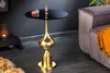 Plateau en verre 65 cm, design doré, table moderne pour Voir les images du produit 2