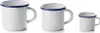 Tazza smaltata 5cm bianco/blu Anteprima dell’immagine prodotto 2