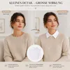 Einsteckkragen, Blusenkragen, abnehmbare Hälfte Shirt Produktbild-Vorschau 5