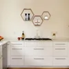 Set aus 3 Sechseckigen Wandregalen aus Massivholz Produktbild-Vorschau 4