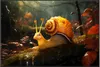 Wallario Wandbild Schnecke auf Ast, Größe: 61 x 91,50 cm, Produktbild-Vorschau 1