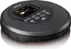A black portable CD player with a screen and buttons. Produktbild-Vorschau