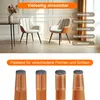 Möbelgleiter 23x30 mm – 32 Stück Filz-Silikon-Pads für Produktbild-Vorschau 10