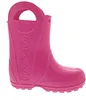 A single pink Crocs rain boot for kids is shown against a white background. Produktbild-Vorschau
