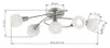 Globo Lighting plafoniera in metallo nichel opaco, 5x E14 Anteprima dell’immagine prodotto 4