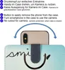 A smartphone case with a 'smile' design and text describing its features. Produktbild-Vorschau