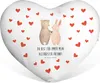 Mr. & Mrs. Panda Dekokissen Herz Bär und Hase Umarmen - Produktbild-Vorschau 1