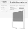 tectake Aluminium Insektenschutzrollo 130x160cm kürzbar bis Produktbild-Vorschau 5