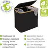 WENKO Bambus Wäschetruhe Trio Ecori in Schwarz 57 x 50 x 37 Produktbild-Vorschau 5
