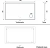 LED Badspiegel mit 3-fache Vergrößerung Beschlagfrei Produktbild-Vorschau 8
