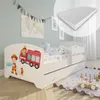 Lit d'enfant 80x160 cm avec matelas et tiroir, protection Voir les images du produit 1