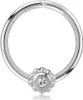 viva-adorno Knorpel Piercing Ring Kristall Ohrpiercing Produktbild-Vorschau 1
