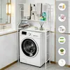 WC Regal über Waschmaschine Toilette Mit Handtuchstange Produktbild-Vorschau 2