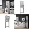 A collage of bathroom furniture, including a washing machine cabinet, a sink cabinet, and a tall storage cabinet. Produktbild-Vorschau