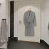 Accappatoio da donna, classico, comodo, caldo, con cintura, Anteprima dell’immagine prodotto 4