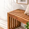 Relaxdays, banco, madera de acacia aceitada, dimensiones: Vista previa de la imagen del producto 7